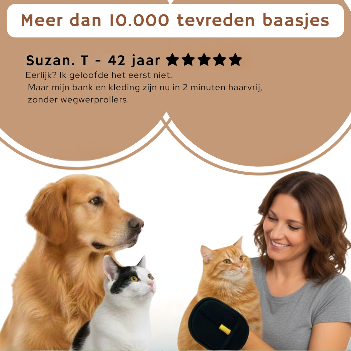 NuvoraPets® FurEase™ Haarhandschoen