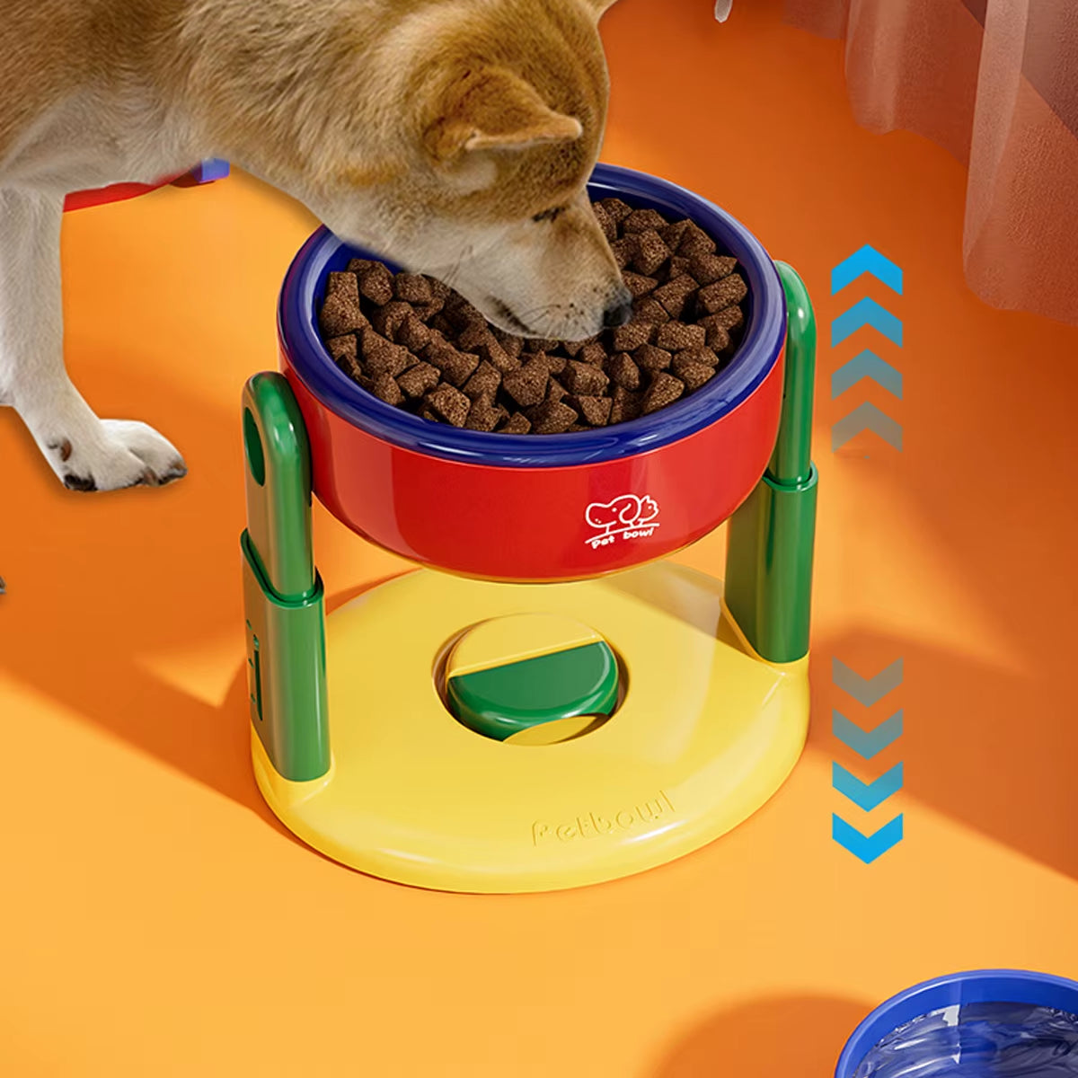 1PC Pet Suction Cup Bowl with 3 Adjustable Height Suitable for Dogs Cats to Protect the Cervical Vertebrae Pet Feeder Water Bowl