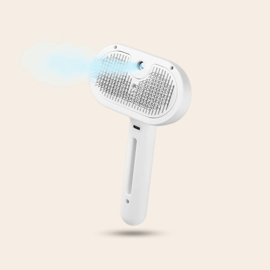 NuvoraPets® SteamBrush Pro - Professionele Vachtverzorgings Borstel voor Huisdieren