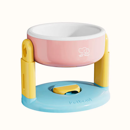 1PC Pet Suction Cup Bowl with 3 Adjustable Height Suitable for Dogs Cats to Protect the Cervical Vertebrae Pet Feeder Water Bowl