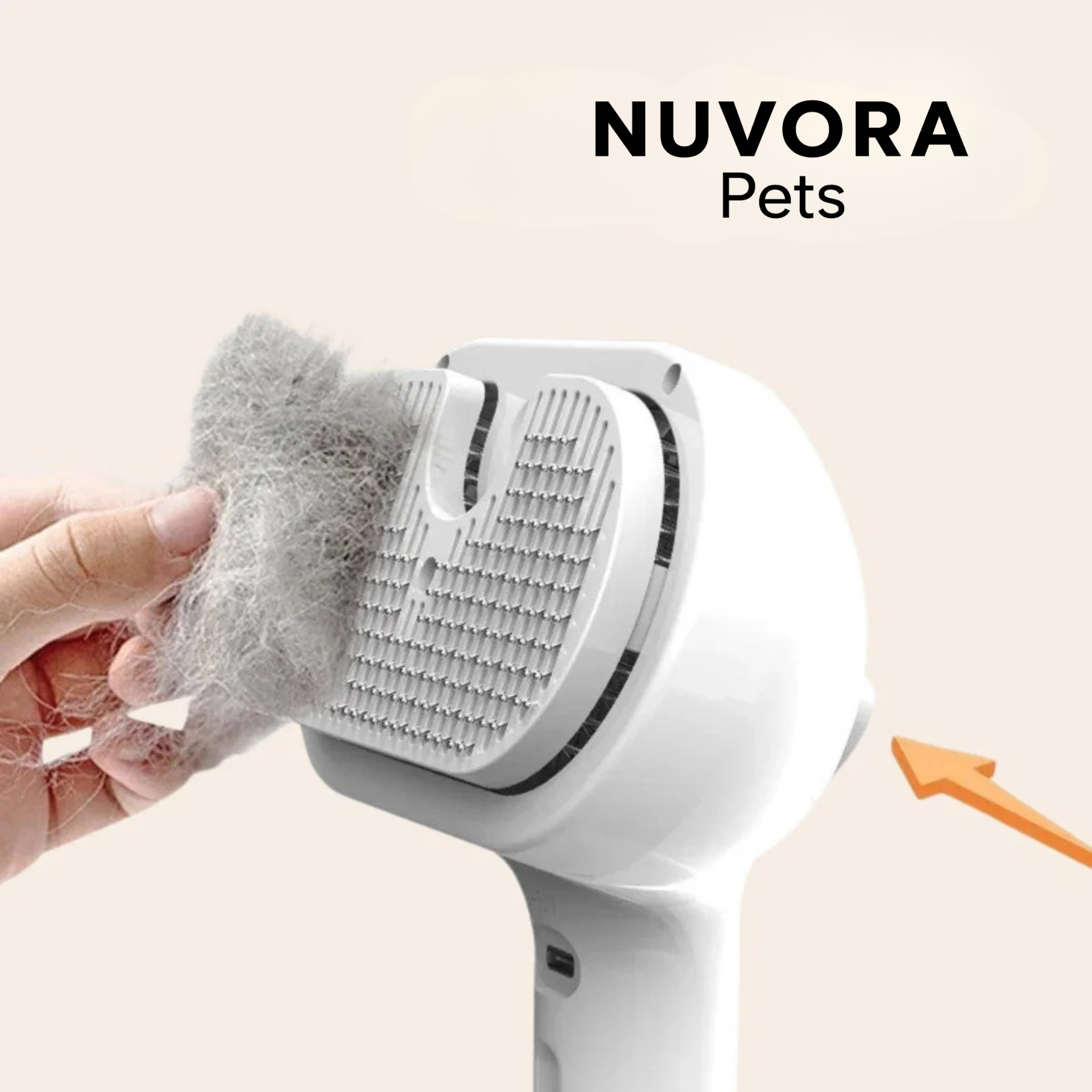 NuvoraPets® SteamBrush Pro - Professionele Vachtverzorgings Borstel voor Huisdieren