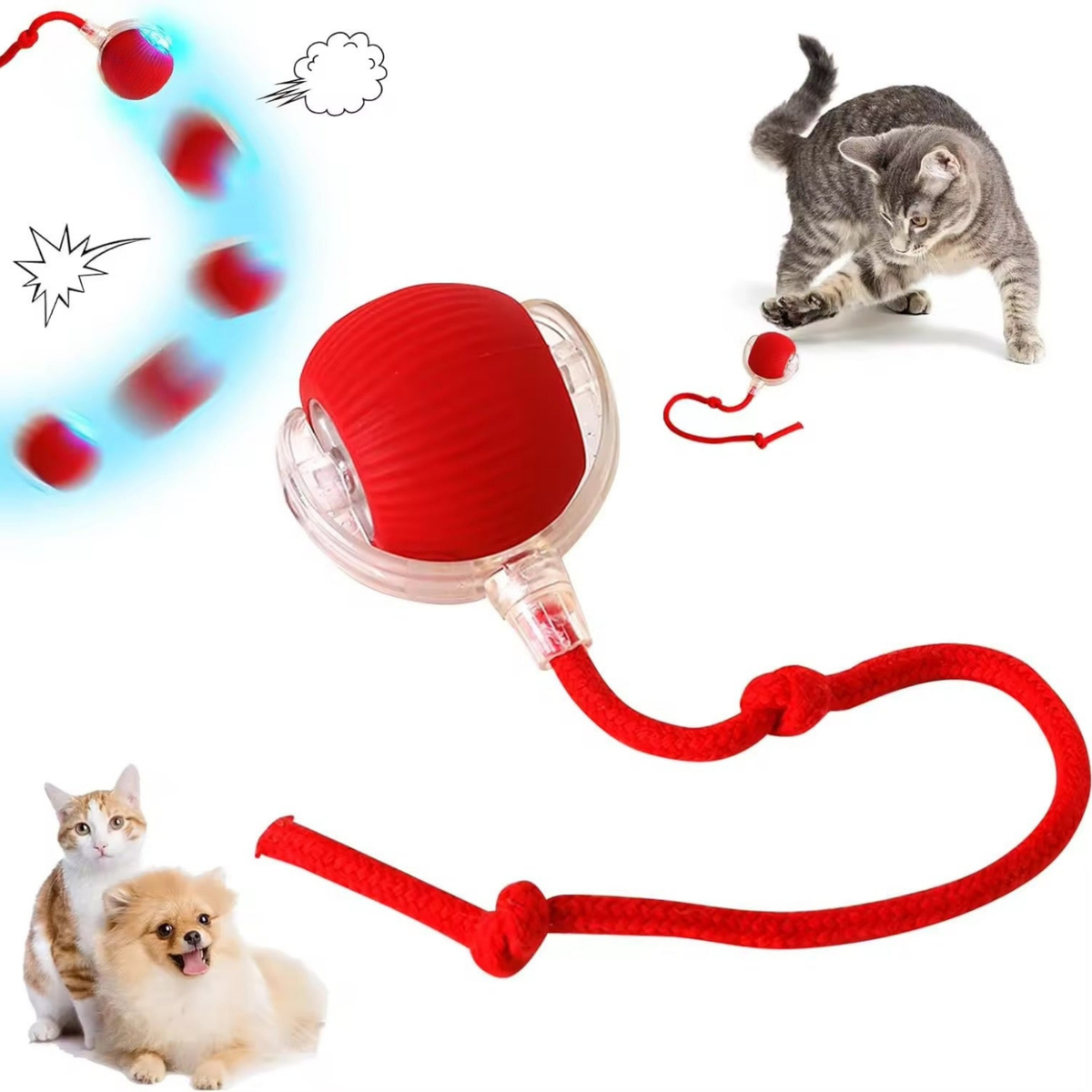 NuvoraPets® – RollyTail™ - Das clevere Spielzeug, das dein Haustier aktiv und glücklich hält
